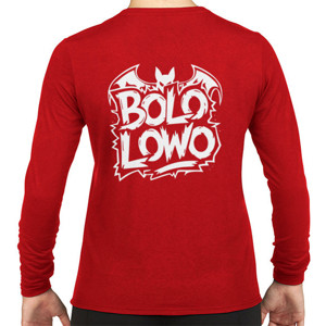Kaos Bolo Lowo in Maroon