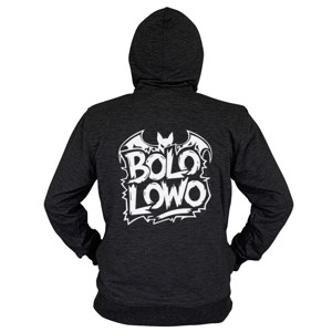 Hoodie Zipper Bolo Lowo in Maroon