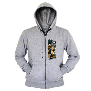 Hoodie Zipper Street Hipster