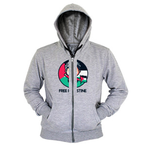 Hoodie Zipper Anak Premium - Free Palestine #006