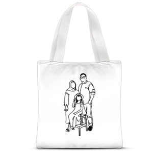 Tas Tote Fullprint Familly