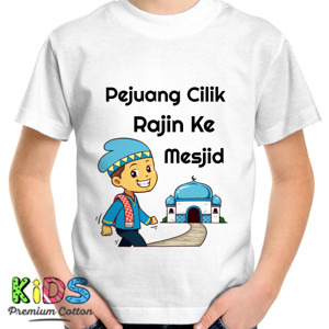 Kaos Baju Kaos Anak Muslim Pejuang Cilik