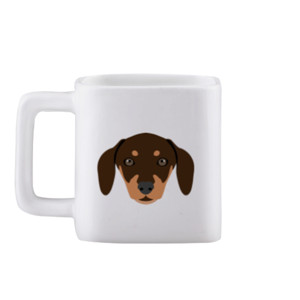 Mug Kotak 3 Anjing Lucu