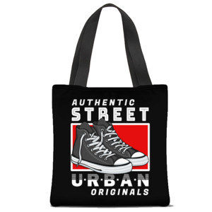 Tas Tote Fullprint Sepasang Sepatu