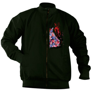 Jaket Bomber kaos runway flower