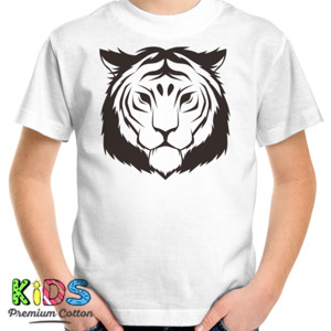Kaos White Tiger Illustration