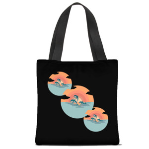 Tas Tote Fullprint tote bag dolphin