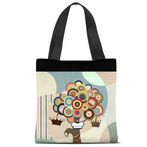 Tas Tote Fullprint Tree Tote Bag