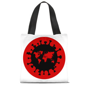 Tas Tote Fullprint Lawan Covid - 19