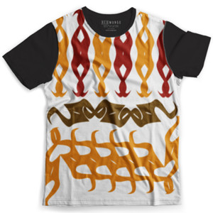 Kaos Fullprint Abstrak Kayu