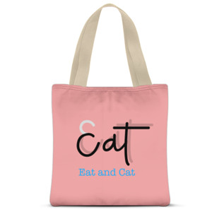 Tas Tote Fullprint Cat and eat