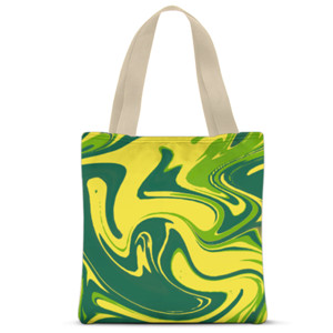 Tas Tote Fullprint Green cake