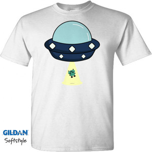 Kaos ufo dengan alien lucu