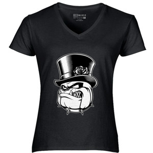 Kaos Baju Kaos Distro Bulldog with hat - Sakatiar