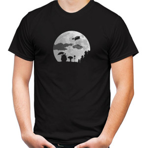 Kaos Siluet Totoro Bulan