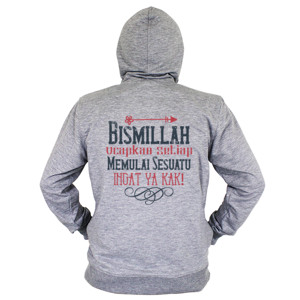 Hoodie Zipper Bismillah