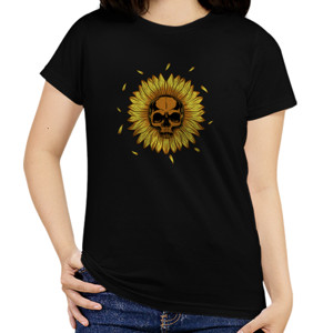 Kaos t shirt woman sunflower