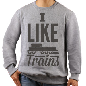 Jaket Sweater I Like Trains