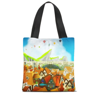 Tas Tote Fullprint European City