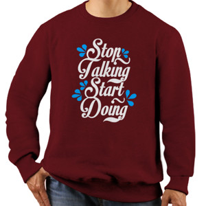 Jaket Sweater Stop Talking