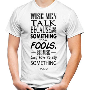 Kaos Kaos Kata-Kata Bijak Plato (SB257)