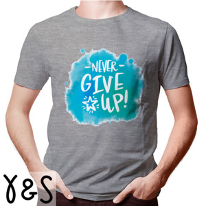 Kaos Sweater Pria Never Give Up