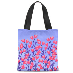 Tas Tote Fullprint Flower pattern