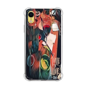 Casing HP Softcase HP Motif Abstrak Wine