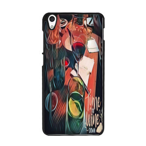 Softcase HP Motif Abstrak Wine Casing HP