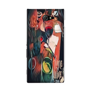 Softcase HP Motif Abstrak Wine Casing HP