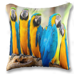 Bantal Sarung Bantal Sofa Burung Kakatua