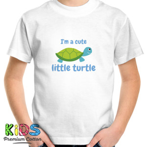 Kaos Cute Little Turtle