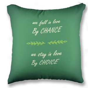 Bantal Simple Picture - Quote about Love