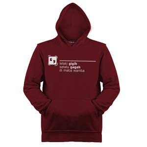 Jaket Hoodie kaos kata baik