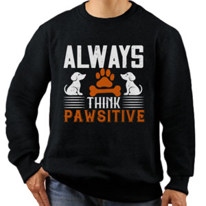 Jaket Sweater Always Think Pawsitive