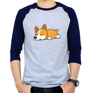 Kaos Raglan corgi3