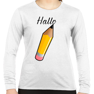 Kaos Pensil Hallo