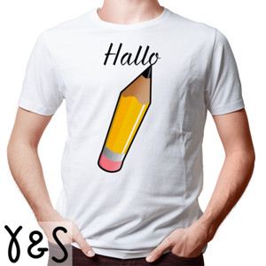 Kaos Pensil Hallo