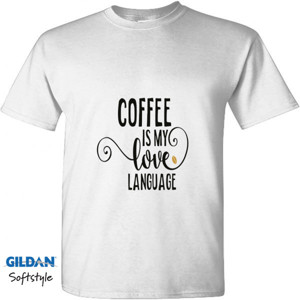 Kaos Kaos Gildan Softstyle Cotton Combed Coffee