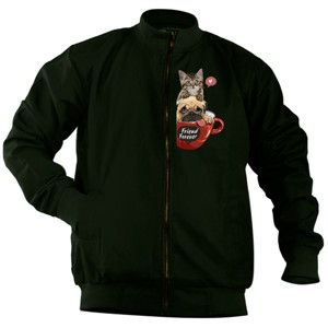 Jaket Bomber Pug & Cat