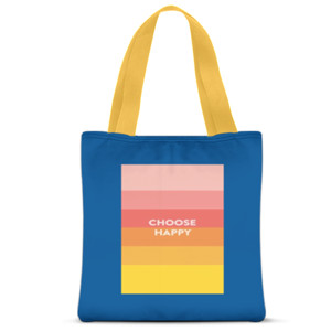 Tas Tote Fullprint Tas - Theme Happy