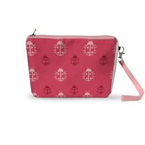 Pouch Trapesium Motif Kumbang