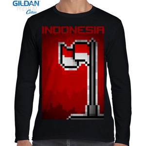 Kaos Pixel Indonesian Flag