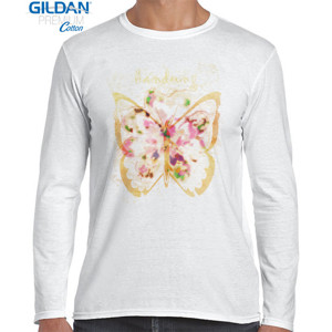 Kaos Bandung flower butterfly 