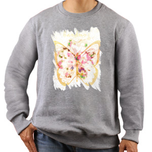 Jaket Sweater Bandung flower butterfly 