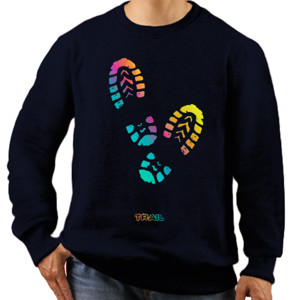 Jaket Sweater Sweater Pria hitam Trail-