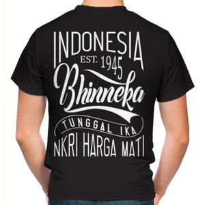 Kaos INDONESIA BHINNEKA