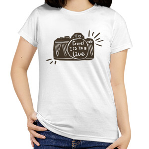 Kaos To Travel is To Live - Girl