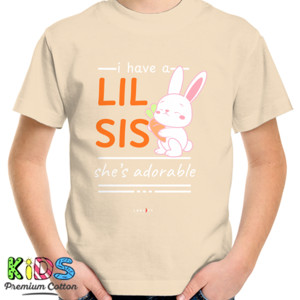 Kaos baju kakak perempuan - adik perempuan (white)