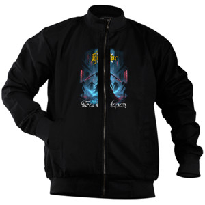 Jaket Bomber Kaos Tirai Kegelapan